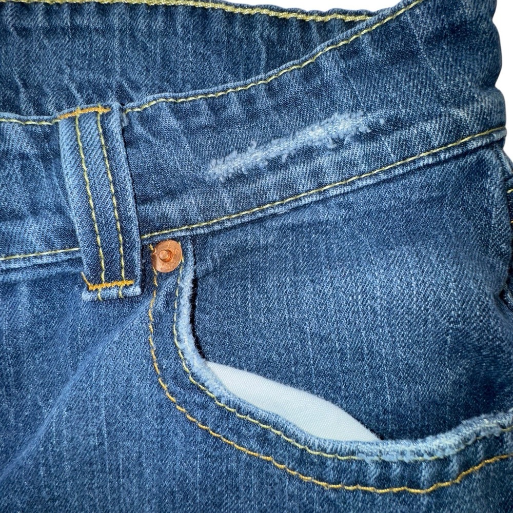 Levis 542 Low Flare Denim Jeans Womens 16M - Picture 6 of 8
